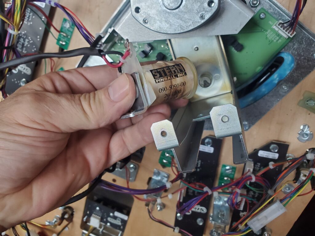 the fin up kicker coil was melted and shorted